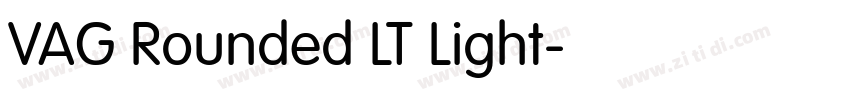 VAG Rounded LT Light字体转换